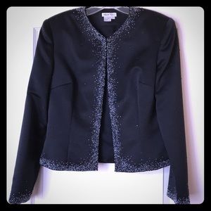 Zola Evening Satin Beaded Jacket